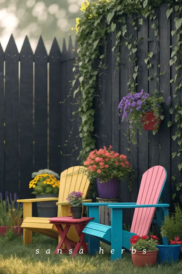 painted outdoor chairs